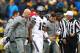 ANN ARBOR, MI - NOVEMBER 25: J.T. Barrett #16 of the Ohio State Buckeyes is escorted off the field after an injury in the second half against the Ohio State Buckeyes on November 25, 2017 at Michigan Stadium in Ann Arbor, Michigan. (Photo by Gregory Shamus/Getty Images)