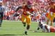 LOS ANGELES, CA - OCTOBER 07: Ronald Jones II #25 of the USC Trojans carries the ball against the Oregon State Beavers at Los Angeles Memorial Coliseum on October 7, 2017 in Los Angeles, California. (Photo by Leon Bennett/Getty Images)