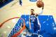 PHILADELPHIA,PA - NOVEMBER 27 : Ben Simmons #25 of the Philadelphia 76ers dunks the ball against the Cleveland Cavaliers at Wells Fargo Center on November 27, 2017 in Philadelphia, Pennsylvania NOTE TO USER: User expressly acknowledges and agrees that, by downloading and/or using this Photograph, user is consenting to the terms and conditions of the Getty Images License Agreement. Mandatory Copyright Notice: Copyright 2017 NBAE (Photo by Jesse D. Garrabrant/NBAE via Getty Images)