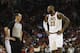 HOUSTON, TX - NOVEMBER 09: LeBron James #23 of the Cleveland Cavaliers talks with referee Marat Kogut #32 in the first half against the Houston Rockets at Toyota Center on November 09, 2017 in Houston, Texas. NOTE TO USER: User expressly acknowledges and agrees that, by downloading and or using this photograph, User is consenting to the terms and conditions of the Getty Images License Agreement. (Photo by Tim Warner/Getty Images)