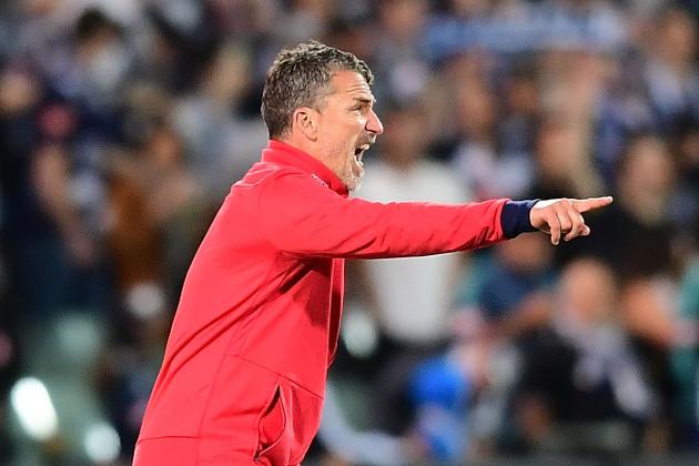ADELAIDE, AUSTRALIA - OCTOBER 20:  Adelaide coach Marco Kurz during the round three A-League match between Adelaide United and Melbourne Victory at Adelaide Oval on October 20, 2017 in Adelaide, Australia.  (Photo by Mark Brake/Getty Images)