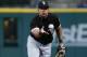 CLEVELAND, OH - September 29: Jose Abreu # 79 of the Chicago White Sox throws Francisco Lindor # 12 of the Cleveland Indians at first base during the first inning in the Progressive Field on September 29, 2017 in Cleveland, Ohio. The Indians defeated the White Sox 10-1. (Photo by Ron Schwane / Getty Images)