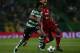 LISBON, PORTUGAL - NOVEMBER 22: Sporting CP forward Gelson Martins from Portugal with Olympiakos Piraeus midfielder Alaixys Romao from Tongo in action during the UEFA Champions League match between Sporting Clube de Portugal and Olympiakos Piraeus at Estadio Jose Alvalade on November 22, 2017 in Lisbon, Portugal. (Photo by Gualter Fatia/Getty Images)