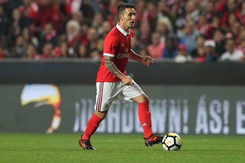 LISBON, PORTUGAL - OCTOBER 18: Benfica's defender Alejandro Grimaldo from Spain during the match between SL Benfica and FC Vitoria Setubal for the Portuguese Cup at Estadio da Luz on October 18, 2017 in Lisbon, Portugal. (Photo by Carlos Rodrigues/Getty Images)