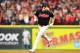 CLEVELAND, OH - OCTOBER 06: Jay Bruce #32 of the Cleveland Indians runs the bases after hitting a solo home run in the eighth inning against the New York Yankees during game two of the American League Division Series at Progressive Field on October 6, 2017 in Cleveland, Ohio. (Photo by Jason Miller/Getty Images)
