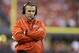 Ohio State head coach Urban Meyer is seen on the sidelines during the first half of the Big Ten championship NCAA college football game against Wisconsin, Saturday, Dec. 2, 2017, in Indianapolis. (AP Photo/Michael Conroy)