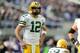 MINNEAPOLIS, MN - OCTOBER 15: Aaron Rodgers #12 of the Green Bay Packers looks on during the game against the Minnesota Vikings on October 15, 2017 at US Bank Stadium in Minneapolis, Minnesota. (Photo by Hannah Foslien/Getty Images)