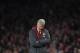 LONDON, ENGLAND - DECEMBER 02: Arsene Wenger of Arsenal shows his disappointment during the Premier League match between Arsenal and Manchester United at Emirates Stadium on December 2, 2017 in London, England. (Photo by Laurence Griffiths/Getty Images)