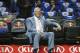Jerry West sits on the bench before an NBA basketball game between the Los Angeles Clippers and the Phoenix Suns Saturday, Oct. 21, 2017, in Los Angeles. (AP Photo/Jae C. Hong)