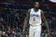 Los Angeles Clippers center DeAndre Jordan during the first half of an NBA basketball game against the Utah Jazz Tuesday, Oct. 24, 2017, in Los Angeles. (AP Photo/Kyusung Gong)