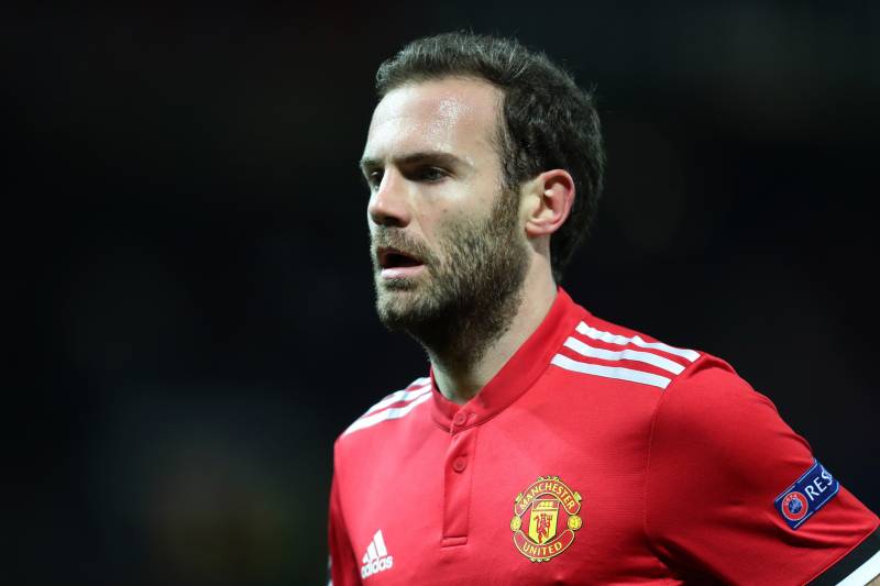MANCHESTER, ENGLAND - DECEMBER 05: Juan Mata of Manchester United during the UEFA Champions League group A match between Manchester United and CSKA Moskva at Old Trafford on December 5, 2017 in Manchester, United Kingdom. (Photo by James Baylis - AMA/Getty Images)