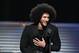 NEW YORK, NY - DECEMBER 05: Colin Kaepernick receives the SI Muhammad Ali Legacy Award during SPORTS ILLUSTRATED 2017 Sportsperson of the Year Show on December 5, 2017 at Barclays Center in New York City. Tune in to NBCSN on December 8 at 8 p.m. ET or Univision Deportes Network on December 9 at 8 p.m. ET to watch the one hour SPORTS ILLUSTRATED Sportsperson of the Year special. (Photo by Slaven Vlasic/Getty Images for Sports Illustrated)