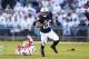 UNIVERSITY PARK, PA - NOVEMBER 18: Saquon Barkley #26 of the Penn State Nittany Lions carries the ball on a touchdown run during the first quarter against the Nebraska Cornhuskers on November 18, 2017 at Beaver Stadium in University Park, Pennsylvania. Penn State defeats Nebraska 56-44. (Photo by Brett Carlsen/Getty Images)