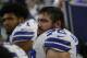 Dallas Cowboys guard Zack Martin (70) looks on as the Cowboys play the Philadelphia Eagles during an NFL football game, Sunday, Nov. 19, 2017, in Arlington, Texas. (AP Photo/Ron Jenkins)
