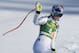 Lindsey Vonn of the US waves to the crowd as she exits the finish area during the FIS Ski World Cup Women's Super G on December 3, 2017 in Lake Louise, Canada. / AFP PHOTO / DON EMMERT (Photo credit should read DON EMMERT/AFP/Getty Images)