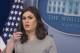 White House Press Secretary Sarah Huckabee Sanders speaks during the daily press briefing at the White House in Washington, DC, December 7, 2017. / AFP PHOTO / SAUL LOEB (Photo credit should read SAUL LOEB/AFP/Getty Images)