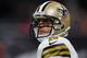 ATLANTA, GA - DECEMBER 07: Drew Brees #9 of the New Orleans Saints warms up prior to facing the Atlanta Falcons at Mercedes-Benz Stadium on December 7, 2017 in Atlanta, Georgia. (Photo by Kevin C. Cox/Getty Images)