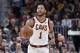 CLEVELAND, OH - NOVEMBER 7: Derrick Rose #1 of the Cleveland Cavaliers handles the ball against the Milwaukee Bucks on Novmber 7, 2017 at Quicken Loans Arena in Cleveland, Ohio. NOTE TO USER: User expressly acknowledges and agrees that, by downloading and/or using this Photograph, user is consenting to the terms and conditions of the Getty Images License Agreement. Mandatory Copyright Notice: Copyright 2017 NBAE  (Photo by David Liam Kyle/NBAE via Getty Images)