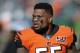 CINCINNATI, OH - NOVEMBER 26: Vontaze Burfict #55 of the Cincinnati Bengals looks on during a game against the Cleveland Browns at Paul Brown Stadium on November 26, 2017 in Cincinnati, Ohio. The Bengals won 30-16. (Photo by Joe Robbins/Getty Images)