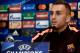 FC Barcelona's Spanish forward Gerard Deulofeu speaks during a press conference on October 30, 2017 at the Karaiskaki stadium, in Athens, on the eve of the UEFA Champions League Group D football match between Olympiacos and FC Barcelona. / AFP PHOTO / Angelos Tzortzinis (Photo credit should read ANGELOS TZORTZINIS/AFP/Getty Images)