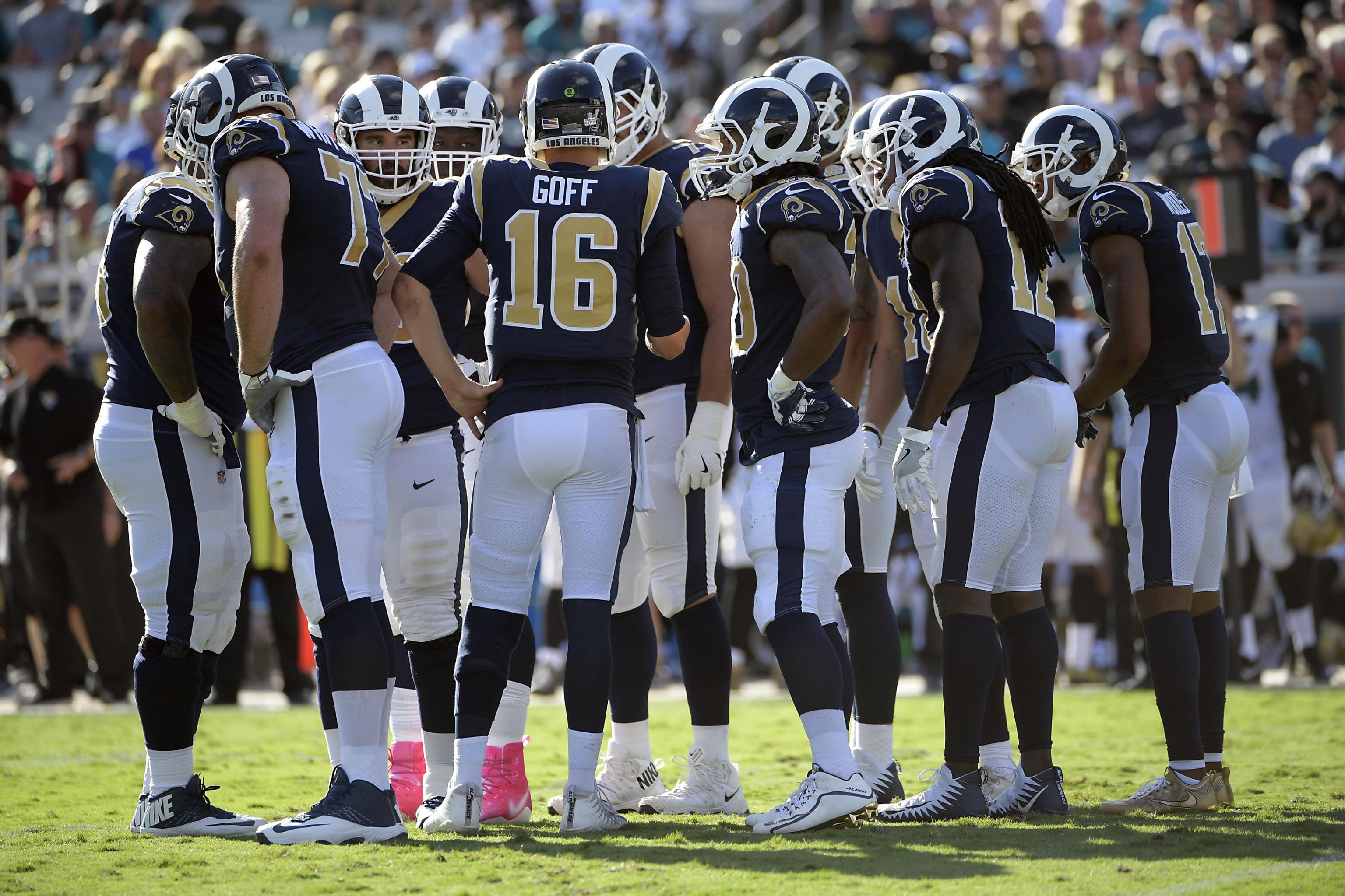 New Orleans Saints Pregame Huddle vs Los Angeles Rams