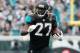 JACKSONVILLE, FL - DECEMBER 03: Leonard Fournette #27 of the Jacksonville Jaguars runs with the football in the second half of their game against the Indianapolis Colts at EverBank Field on December 3, 2017 in Jacksonville, Florida. (Photo by Logan Bowles/Getty Images)