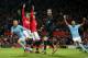 MANCHESTER, ENGLAND - DECEMBER 10: David Silva of Manchester City celebrates after scoring a goal to make it 0-1 during the Premier League match between Manchester United and Manchester City at Old Trafford on December 10, 2017 in Manchester, England. (Photo by Robbie Jay Barratt - AMA/Getty Images)
