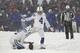Indianapolis Colts kicker Adam Vinatieri, top, misses the winning field goal during the second half of an NFL football game against the Buffalo Bills, Sunday, Dec. 10, 2017, in Orchard Park, N.Y. (AP Photo/Jeffrey T. Barnes)
