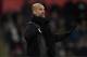 SWANSEA, WALES - DECEMBER 13: Manchester City manager Pep Guardiola reacts on the touchline during the Premier League match between Swansea City and Manchester City at Liberty Stadium on December 13, 2017 in Swansea, Wales. (Photo by Stu Forster/Getty Images)