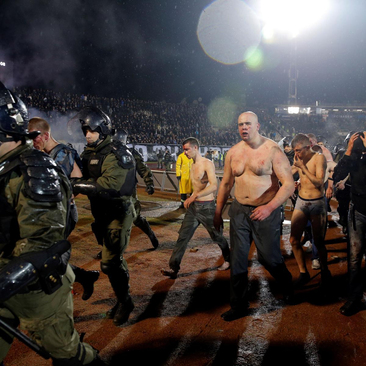 Partizan and Red Star Match Marred by Violence as Fans Fight at
