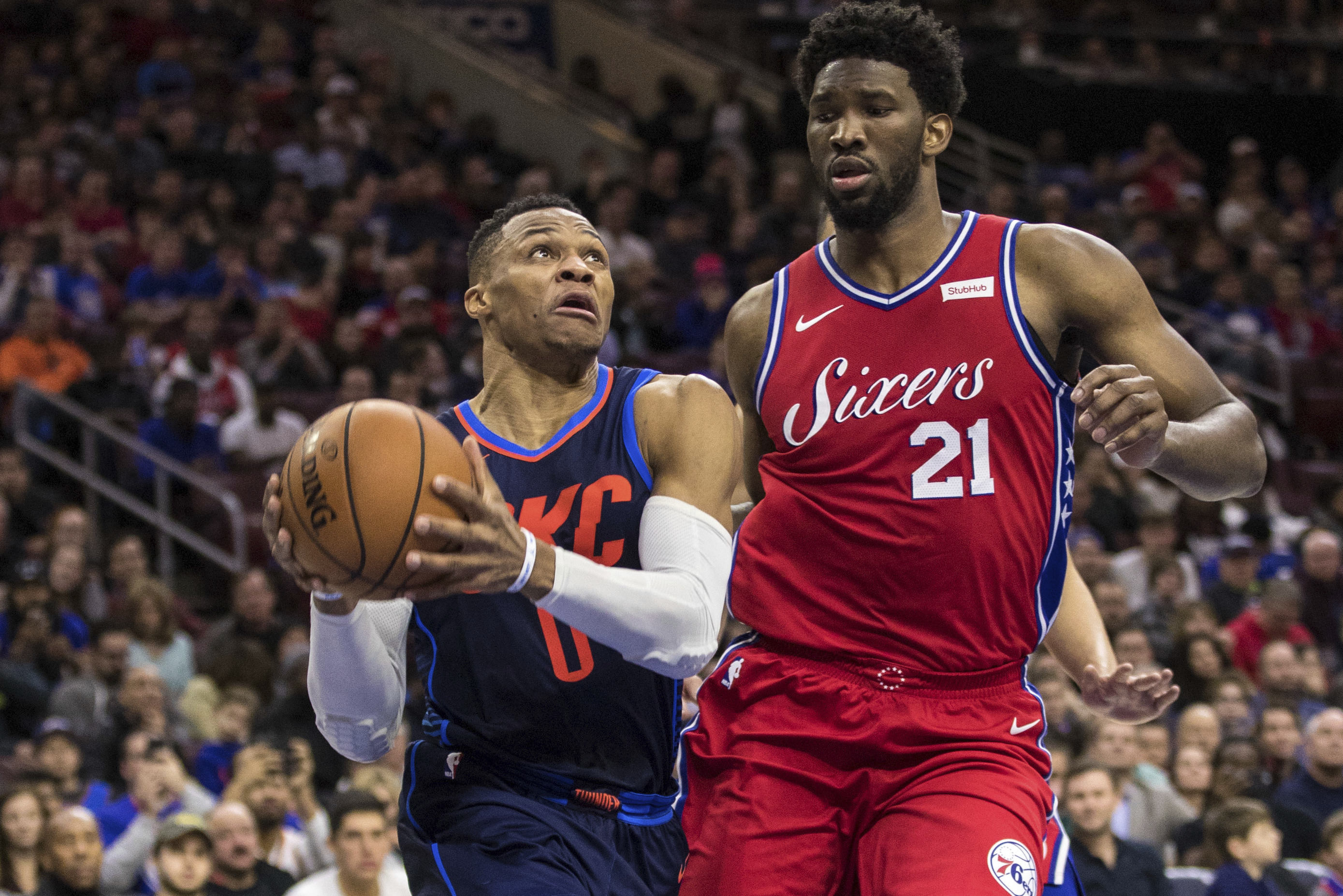 Third straight Westbrook triple-double not enough, 76ers and Clippers  humbled