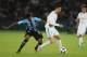 ABU DHABI, UNITED ARAB EMIRATES - DECEMBER 16: Bruno Cortez of Gremio FBPA competes with Cristiano Ronaldo of Real Madrid during the FIFA Club World Cup UAE 2017 final match between Gremio and Real Madrid CF at Zayed Sports City Stadium on December 16, 2017 in Abu Dhabi, United Arab Emirates. (Photo by Matthew Ashton - AMA/Getty Images)