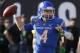 Boise State quarterback Brett Rypien attempts a pass against Oregon during the first half of the Las Vegas Bowl NCAA college football game Saturday, Dec. 16, 2017, in Las Vegas. (AP Photo/John Locher)