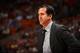 MIAMI, FL - DECEMBER 16: Head Coach Erik Spoelstra of the Miami Heat during the game against the LA Clippers on December 16, 2017 at American Airlines Arena in Miami, Florida. NOTE TO USER: User expressly acknowledges and agrees that, by downloading and/or using this photograph, user is consenting to the terms and conditions of the Getty Images License Agreement. Mandatory Copyright Notice: Copyright 2017 NBAE (Photo by Issac Baldizon/NBAE via Getty Images)