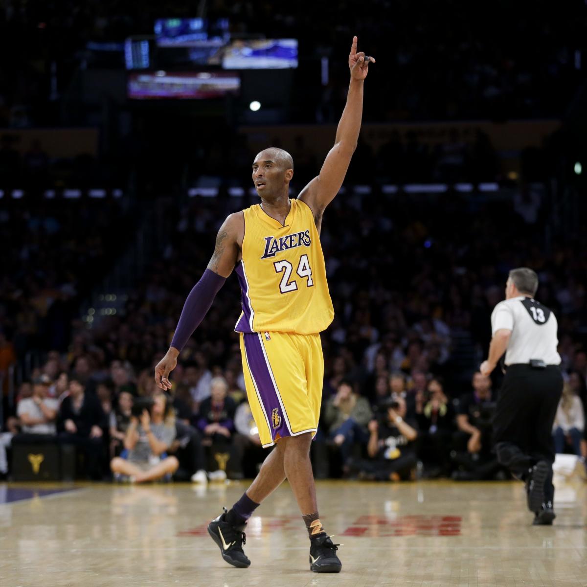 The Lakers retire Kobe Bryant's No. 8 and No. 24