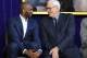Kobe Bryant, left, and Phil Jackson chat at the unveiling of Shaquille O'Neal's statue in front of Staples Center, Friday, March 24, 2017, in Los Angeles. (AP Photo/Mark J. Terrill)