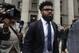 FILE - In this Thursday, Nov. 9, 2017, file photo, Dallas Cowboys NFL football star Ezekiel Elliott walks out of federal court in New York. Elliott's half-season run from his six-game suspension ended when a federal appeals court refused to let him play while it considers his appeal. (AP Photo/Julie Jacobson, File)