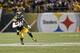 Pittsburgh Steelers wide receiver Antonio Brown (84) plays in an NFL football game against the Baltimore Ravens, Sunday, Dec. 10, 2017, in Pittsburgh. (AP Photo/Keith Srakocic)