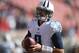 SANTA CLARA, CA - DECEMBER 17: Marcus Mariota #8 of the Tennessee Titans warms up during pregame warm ups prior to the start of an NFL football game against the San Francisco 49ers at Levi's Stadium on December 17, 2017 in Santa Clara, California. (Photo by Thearon W. Henderson/Getty Images)