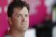 Boston Red Sox starting pitcher Steven Wright is seen in the dugout during the third inning of a baseball game against the Los Angeles Angels, Sunday, July 31, 2016, in Anaheim, Calif. (AP Photo/Ryan Kang)