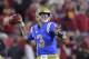UCLA quarterback Josh Rosen passes during the first half of an NCAA college football game against Southern California, Saturday, Nov. 18, 2017, in Los Angeles. (AP Photo/Mark J. Terrill)