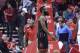 Houston Rockets guard James Harden (13) walks to the bench after fouling out during the second half of an NBA basketball game against the Los Angeles Clippers on Friday, Dec. 22, 2017, in Houston. Harden then received a technical foul for arguing, and was ejected. (AP Photo/George Bridges)