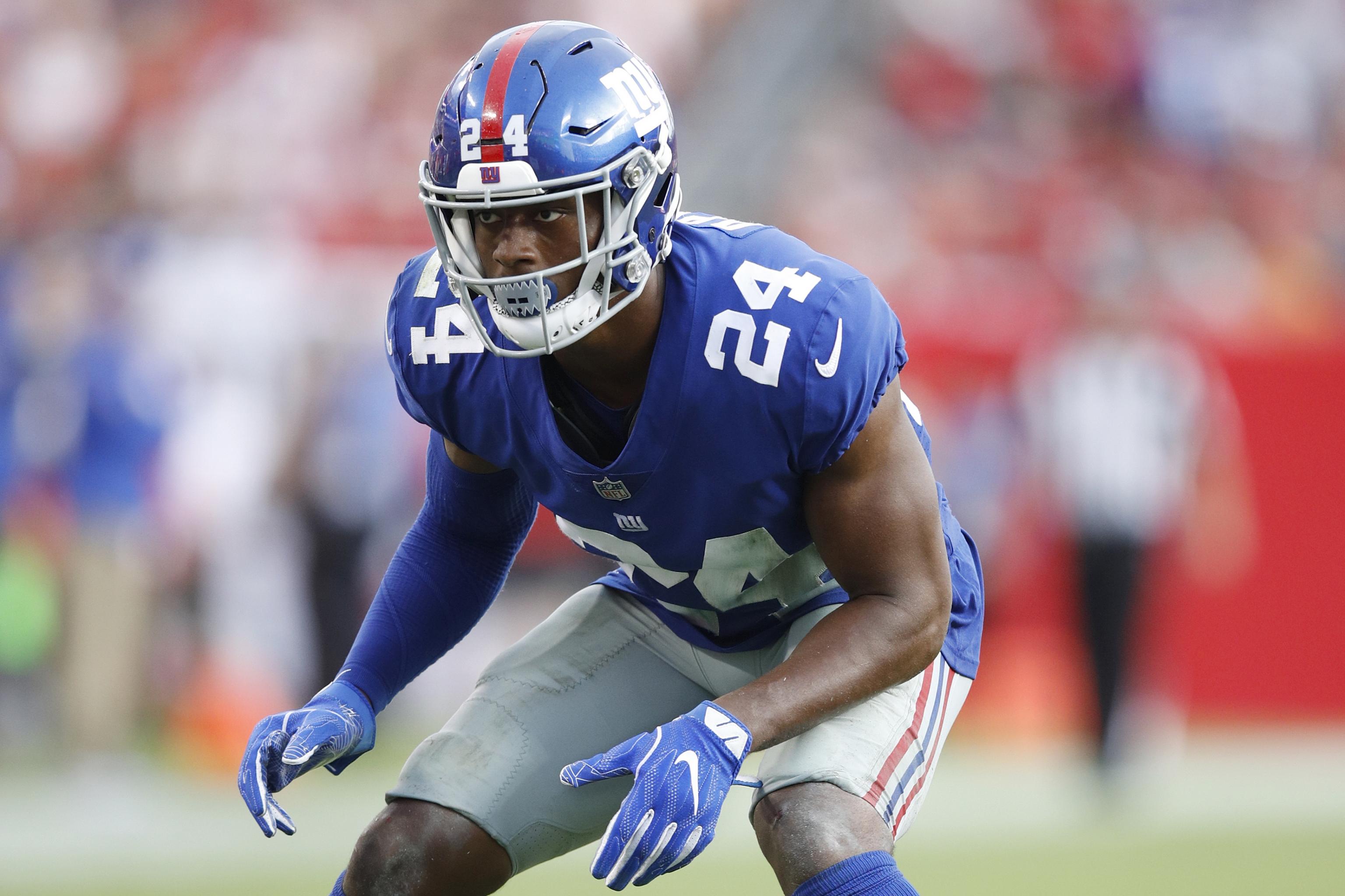 Giants cornerback Eli Apple running faster than ever despite gaining weight