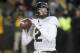 IOWA CITY, IA - NOVEMBER 18: Quarterback Elijah Sindelar #2 of the Purdue Boilermakers drops back to throw in the third quarter against the Iowa Hawkeyes on November 18, 2017 at Kinnick Stadium in Iowa City, Iowa. (Photo by Matthew Holst/Getty Images)