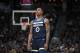 Minnesota Timberwolves guard Jeff Teague (0) in the second half of an NBA basketball game Wednesday, Dec. 20, 2017, in Denver. The Timberwolves won 112-104. (AP Photo/David Zalubowski)