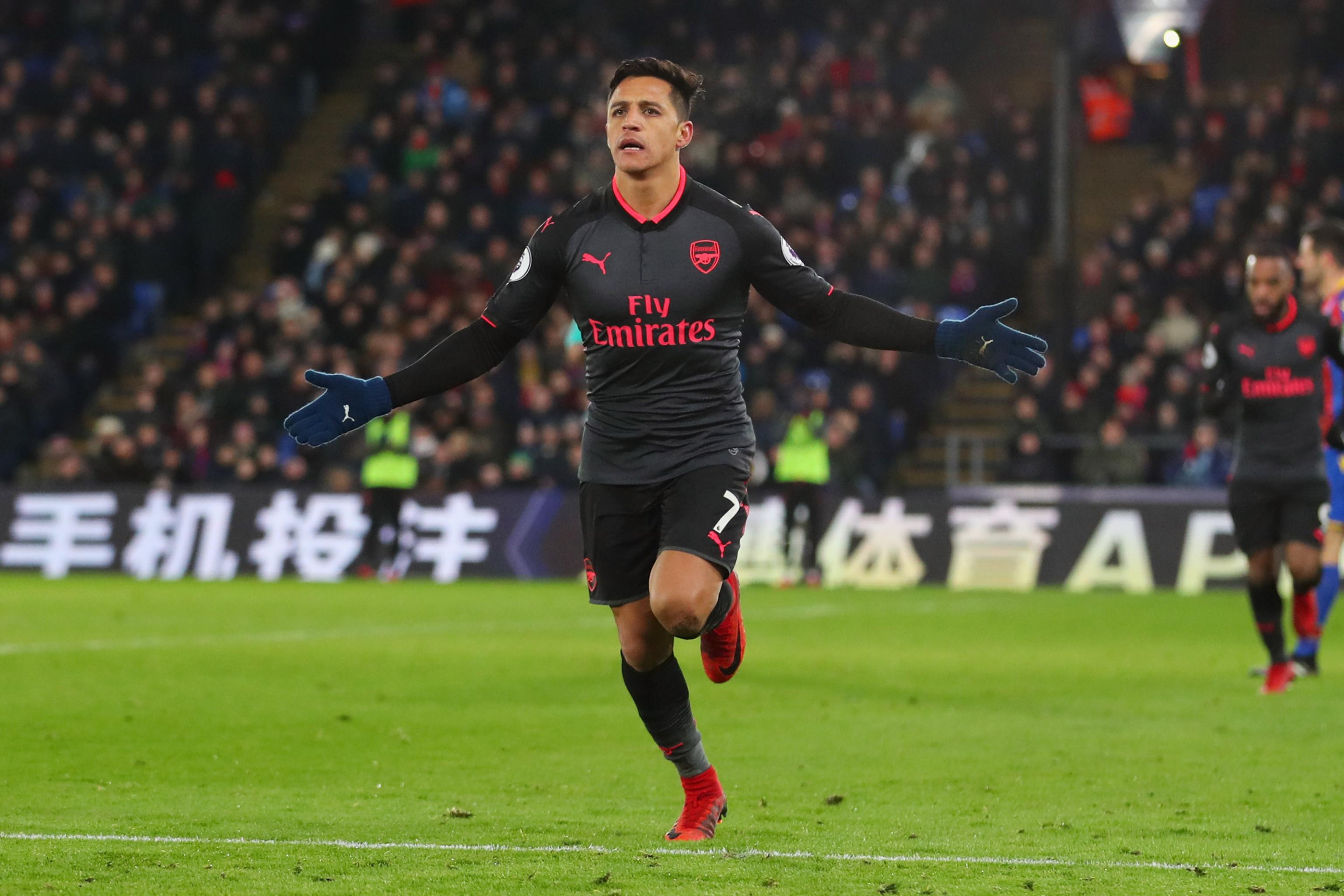 Alexis Sánchez faz gol no empate de Arsenal e Crystal Palace