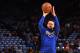 OAKLAND, CA - DECEMBER 23: Stephen Curry #30 of the Golden State Warriors warms up before the game against the Denver Nuggets on December 23, 2017 at ORACLE Arena in Oakland, California. NOTE TO USER: User expressly acknowledges and agrees that, by downloading and or using this photograph, user is consenting to the terms and conditions of Getty Images License Agreement. Mandatory Copyright Notice: Copyright 2017 NBAE (Photo by Noah Graham/NBAE via Getty Images)