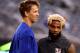 EAST RUTHERFORD, NJ - SEPTEMBER 18: (L-R) Eli Manning #10 of the New York Giants talks with his teammate Odell Beckham Jr. #13 prior to their game against the Detroit Lions at MetLife Stadium on September 18, 2017 in East Rutherford, New Jersey. (Photo by Al Bello/Getty Images)
