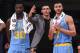 LOS ANGELES, CA - DECEMBER 27: Julius Randle #30, Lonzo Ball #2 and Larry Nance Jr. #7 of the Los Angeles Lakers look on from the bench in the fourth quarter of the game at Staples Center on December 27, 2017 in Los Angeles, California. (Photo by Jayne Kamin-Oncea/Getty Images). NOTE TO USER: User expressly acknowledges and agrees that, by downloading and or using this photograph, User is consenting to the terms and conditions of the Getty Images License Agreement.
