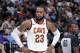 SACRAMENTO, CA - DECEMBER 27: LeBron James #23 of the Cleveland Cavaliers looks on during the game against the Sacramento Kings on December 27, 2017 at Golden 1 Center in Sacramento, California. NOTE TO USER: User expressly acknowledges and agrees that, by downloading and or using this Photograph, user is consenting to the terms and conditions of the Getty Images License Agreement. Mandatory Copyright Notice: Copyright 2017 NBAE (Photo by Rocky Widner/NBAE via Getty Images)